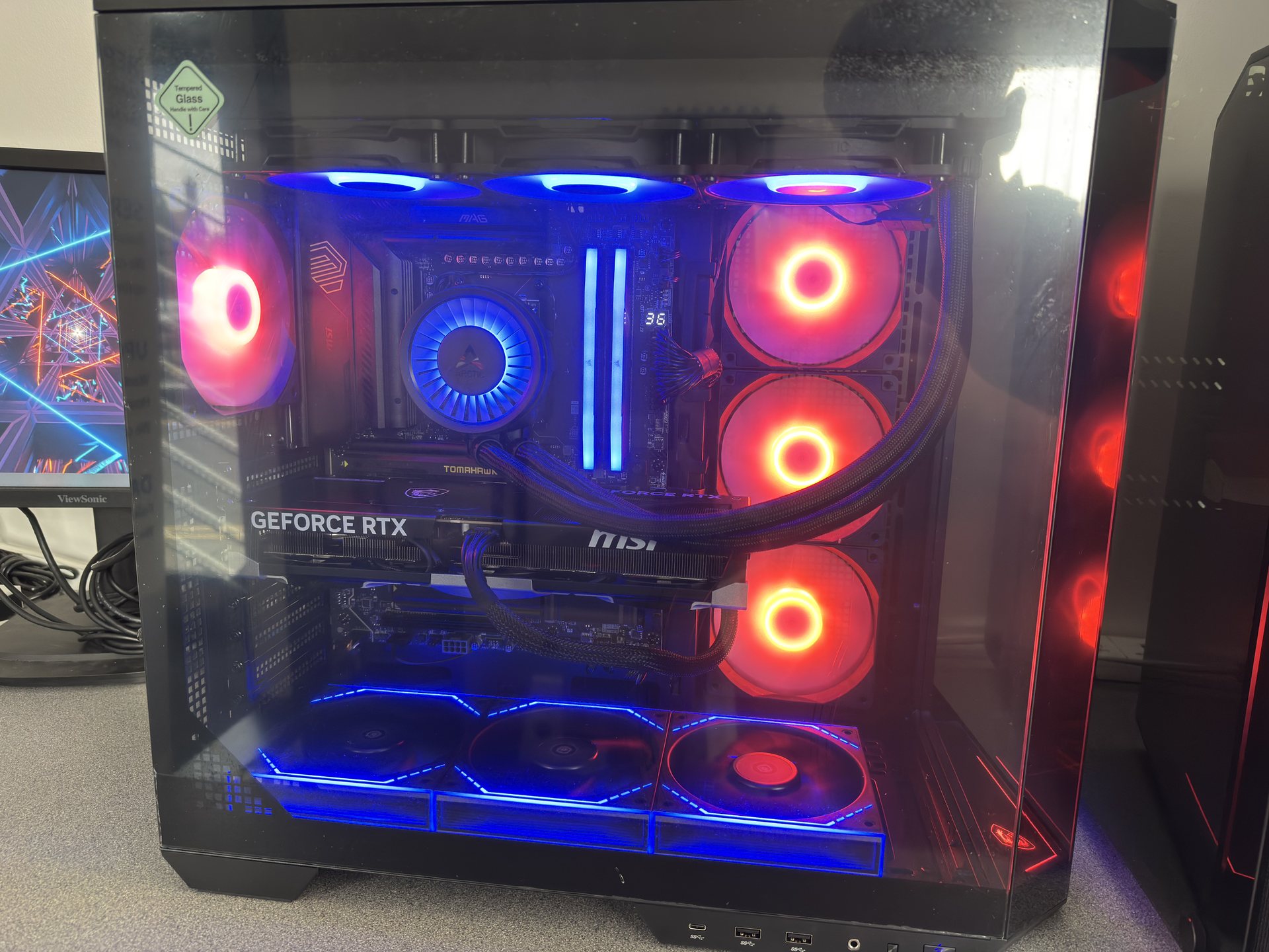 Midnight Blue & Red